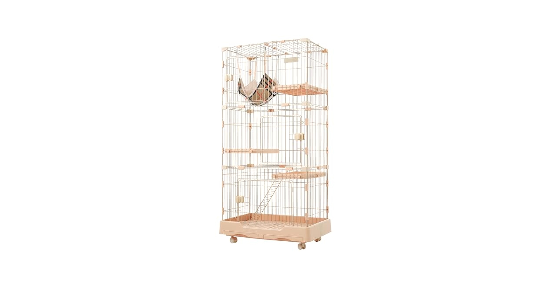 キャットケージ　キャットゲージ　3段　クリームイエロー　猫用品 Amazon.co.jp: Shinyever 猫 ケージ 3段 キャットケージ 猫